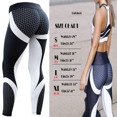 High Waisted Printed Leggings Sexy Gym Fitness Yoga Pants for Women ????